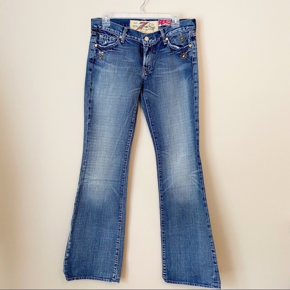 7 for All Mankind Limited Edition Studded Jeans - Picture 1 of 16